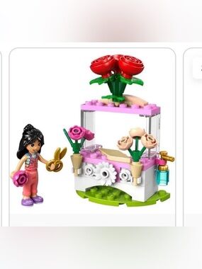 LEGO NWT set of 4 kits~ Flower Stand with Roses & 3 Botanicals: Field Flowers